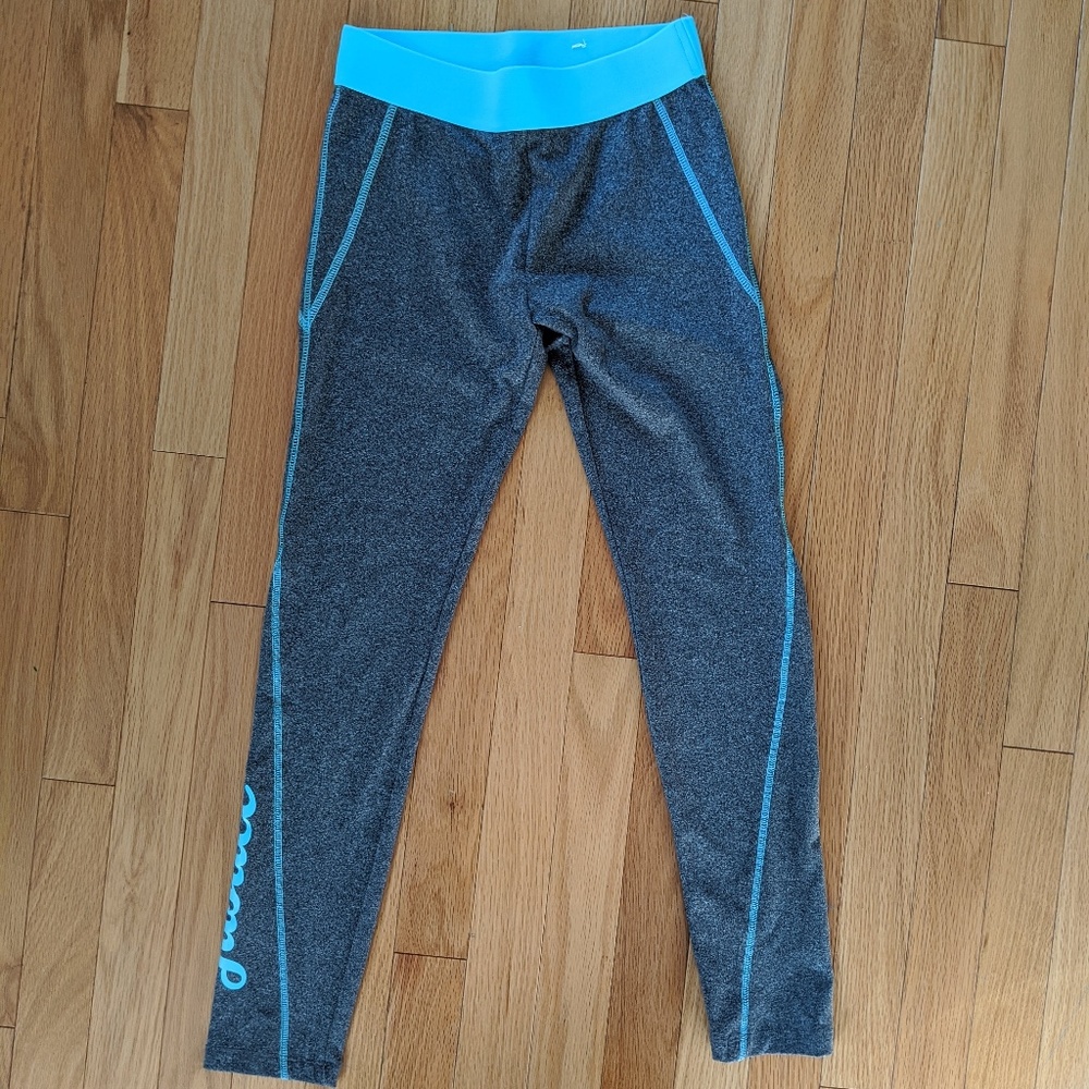 Justice Girl's Blue and Grey Leggings